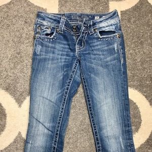 Miss me size 25 jeans angel wings